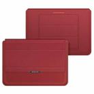 4 in 1 Universal Laptop Holder PU Waterproof Protection Wrist Laptop Bag, Size:13/14inch(Red) - 1