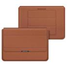 4 in 1 Universal Laptop Holder PU Waterproof Protection Wrist Laptop Bag, Size:15/16inch(Brown) - 1