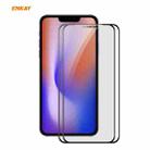 For iPhone 12 mini 2pcs ENKAY Hat-Prince 0.26mm 9H 6D Privacy Anti-spy Full Screen Tempered Glass Film - 1