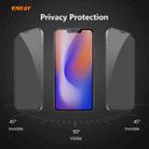 For iPhone 12 / 12 Pro 2pcs ENKAY Hat-Prince 0.26mm 9H 6D Privacy Anti-spy Full Screen Tempered Glass Film - 6
