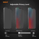 For iPhone 12 Pro Max 5pcs ENKAY Hat-Prince 0.26mm 9H 6D Privacy Anti-spy Full Screen Tempered Glass Film 6.7 - 10