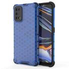 For OPPO Realme 7 Pro  Shockproof Honeycomb PC + TPU Case(Blue) - 1