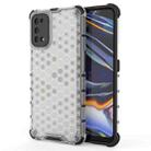 For OPPO Realme 7 Pro  Shockproof Honeycomb PC + TPU Case(White) - 1