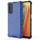For OPPO Realme 7  Shockproof Honeycomb PC + TPU Case(Blue) - 1