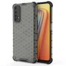 For OPPO Realme 7  Shockproof Honeycomb PC + TPU Case(Grey) - 1