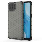 For OPPO F17 Pro  Shockproof Honeycomb PC + TPU Case(Grey) - 1