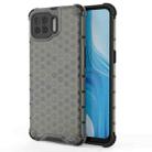 For OPPO Reno4 Lite Shockproof Honeycomb PC + TPU Case(Grey) - 1