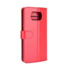 For Xiaomi Poco X3  R64 Texture Single Horizontal Flip Protective Case with Holder & Card Slots & Wallet& Photo Frame(Red) - 3