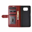 For Xiaomi Poco X3  R64 Texture Single Horizontal Flip Protective Case with Holder & Card Slots & Wallet& Photo Frame(Brown) - 4