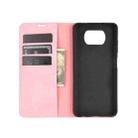 For Xiaomi Poco X3/X3 NFC Retro-skin Business Magnetic Suction Leather Case with Holder & Card Slots & Wallet(Pink) - 2
