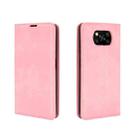 For Xiaomi Poco X3/X3 NFC Retro-skin Business Magnetic Suction Leather Case with Holder & Card Slots & Wallet(Pink) - 5