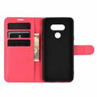 For LG STYLE 3 L-41A Litchi Texture Horizontal Flip Protective Case with Holder & Card Slots & Wallet(Red) - 3