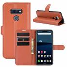 For LG STYLE 3 L-41A Litchi Texture Horizontal Flip Protective Case with Holder & Card Slots & Wallet(Brown) - 1