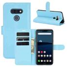 For LG STYLE 3 L-41A Litchi Texture Horizontal Flip Protective Case with Holder & Card Slots & Wallet(Blue) - 1