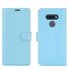 For LG STYLE 3 L-41A Litchi Texture Horizontal Flip Protective Case with Holder & Card Slots & Wallet(Blue) - 2