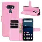 For LG STYLE 3 L-41A Litchi Texture Horizontal Flip Protective Case with Holder & Card Slots & Wallet(Pink) - 1