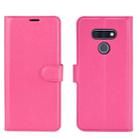 For LG STYLE 3 L-41A Litchi Texture Horizontal Flip Protective Case with Holder & Card Slots & Wallet(Rose red) - 2
