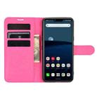 For LG STYLE 3 L-41A Litchi Texture Horizontal Flip Protective Case with Holder & Card Slots & Wallet(Rose red) - 4