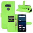 For LG STYLE 3 L-41A Litchi Texture Horizontal Flip Protective Case with Holder & Card Slots & Wallet(Green) - 1