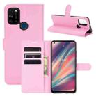 For WIKO View 5 Litchi Texture Horizontal Flip Protective Case with Holder & Card Slots & Wallet(Pink) - 1