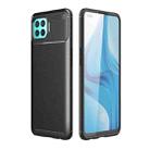 For OPPO F17 Pro Carbon Fiber Texture Shockproof TPU Case(Black) - 1