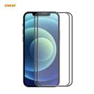 For iPhone 12 Pro Max 2pcs ENKAY Hat-Prince Anti-drop Full Glue Tempered Glass Full Screen Film Anti-fall Protector - 1