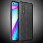 For OPPO Realme 7 Litchi Texture TPU Shockproof Case(Black) - 1