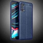 For OPPO Realme 7 Pro Litchi Texture TPU Shockproof Case(Navy Blue) - 1