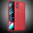 For OPPO Realme 7 Pro Litchi Texture TPU Shockproof Case(Red) - 1