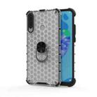 For Huawei Y7p 2020 Shockproof Honeycomb PC + TPU Ring Holder Protection Case(White) - 1
