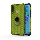 For Huawei Y6p 2020 Shockproof Honeycomb PC + TPU Ring Holder Protection Case(Green) - 1