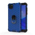 For Huawei Y5p 2020 Shockproof Honeycomb PC + TPU Ring Holder Protection Case(Blue) - 1