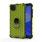 For Huawei Y5p 2020 Shockproof Honeycomb PC + TPU Ring Holder Protection Case(Green) - 1