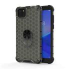 For Huawei Y5p 2020 Shockproof Honeycomb PC + TPU Ring Holder Protection Case(Grey) - 1