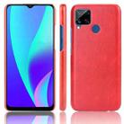 For Oppo Realme C15 Shockproof Litchi Texture PC + PU Case(Red) - 1