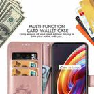 For OPPO Realme X7 Four-leaf Clasp Embossed Buckle Mobile Phone Protection Leather Case with Lanyard & Card Slot & Wallet & Bracket Function(Rose Gold) - 7