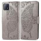 For Oppo A72 5G Butterfly Love Flower Embossed Horizontal Flip Leather Case with Bracket / Card Slot / Wallet / Lanyard(Gray) - 1