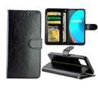 For OPPO Realme C11 Crazy Horse Texture Leather Horizontal Flip Protective Case with Holder & Card Slots & Wallet & Photo Frame(Black) - 1