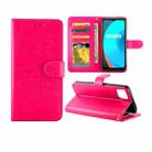 For OPPO Realme C11 Crazy Horse Texture Leather Horizontal Flip Protective Case with Holder & Card Slots & Wallet & Photo Frame(Magenta) - 1