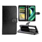 For Xiaomi Mi 10 Ultra Crazy Horse Texture Leather Horizontal Flip Protective Case with Holder & Card Slots & Wallet & Photo Frame(Black) - 1