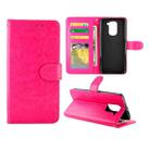 For Xiaomi Redmi 10X(4G)/Redmi Note9 Crazy Horse Texture Leather Horizontal Flip Protective Case with Holder & Card Slots & Wallet & Photo Frame(Magenta) - 1