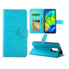 For Xiaomi Redmi 10X(4G)/Redmi Note9 Crazy Horse Texture Leather Horizontal Flip Protective Case with Holder & Card Slots & Wallet & Photo Frame(baby Blue) - 1