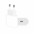 PD 20W Single USB-C / Type-C Interface Travel Charger, EU Plug - 1