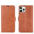 For iPhone 12 Pro Max Retro Calf Pattern Buckle Horizontal Flip Leather Case with Holder & Card Slot & Wallet(Light Brown) - 1