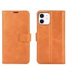 For iPhone 12 / 12 Pro Retro Calf Pattern Buckle Horizontal Flip Leather Case with Holder & Card Slot & Wallet(Yellow) - 1