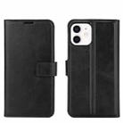 For iPhone 12 mini Retro Calf Pattern Buckle Horizontal Flip Leather Case with Holder & Card Slot & Wallet (Black) - 1