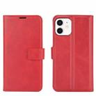 For iPhone 12 mini Retro Calf Pattern Buckle Horizontal Flip Leather Case with Holder & Card Slot & Wallet (Red) - 1