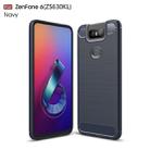 Brushed Texture Carbon Fiber TPU Case for Asus Zenfone 6 ZS630KL(Black) - 1