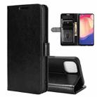 For OPPO Reno4 SE R64 Texture Single Horizontal Flip Protective Case with Holder & Card Slots & Wallet& Photo Frame(Black) - 1