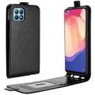 For OPPO RENO 4 SE R64 Texture Single Vertical Flip Leather Protective Case with Card Slots & Photo Frame(Black) - 1